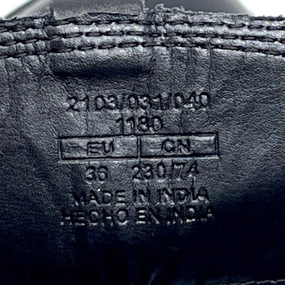 Zara Chelsea Black Leather Inside Zip Platform Lug Sole Ankle Boots EU 36 (US 6) - Picture 5 of 10